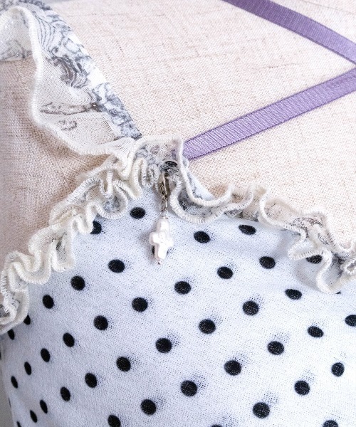 rurumu:(ルルムウ)の「rurumu:/ルルムウ/stretch frill peplum camisole(キャミソール・レディース・アイボリー/ネイビー/ピンク・F)」の12枚目の写真