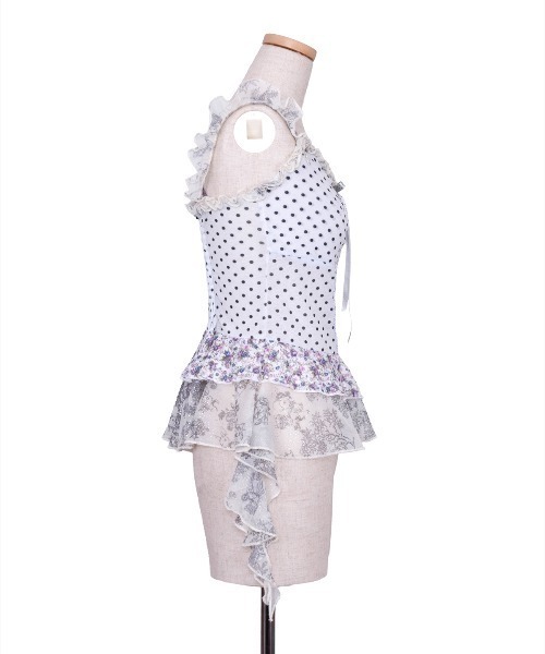 rurumu:(ルルムウ)の「rurumu:/ルルムウ/stretch frill peplum camisole(キャミソール・レディース・アイボリー/ネイビー/ピンク・F)」の15枚目の写真