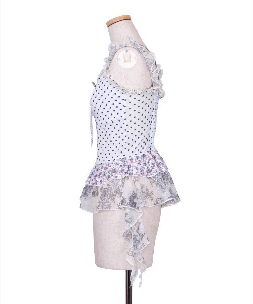 rurumu:(ルルムウ)の「rurumu:/ルルムウ/stretch frill peplum camisole(キャミソール・レディース・アイボリー/ネイビー/ピンク・F)」の16枚目の写真