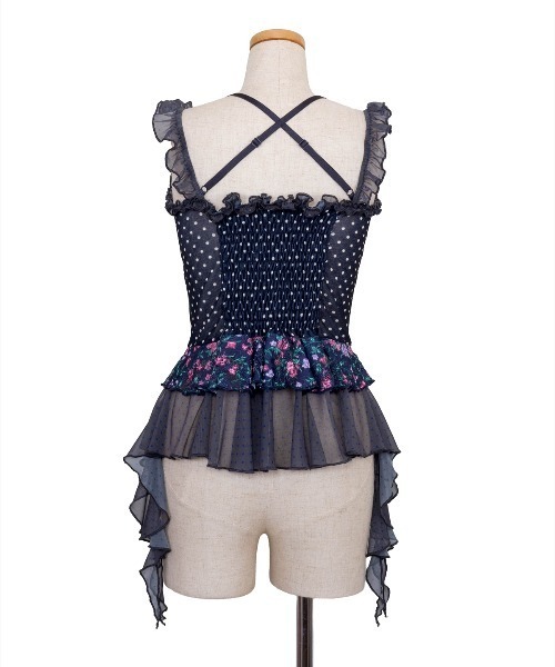 rurumu:(ルルムウ)の「rurumu:/ルルムウ/stretch frill peplum camisole(キャミソール・レディース・アイボリー/ネイビー/ピンク・F)」の17枚目の写真