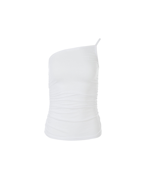 A.R.U(エイアールユー)の「PLEATED SLEEVELESS(Tシャツ/カットソー・レディース・ブラウン/ブラック/ホワイト/Beige・SMALL/MEDIUM)」の2枚目の写真