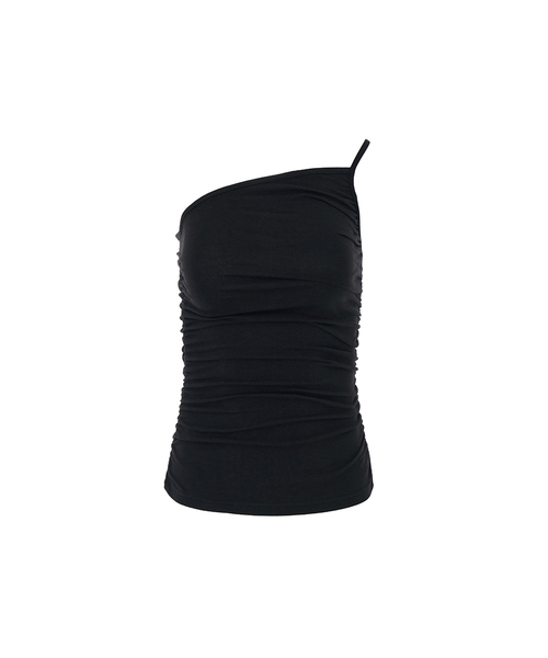 A.R.U(エイアールユー)の「PLEATED SLEEVELESS(Tシャツ/カットソー・レディース・ブラウン/ブラック/ホワイト/Beige・SMALL/MEDIUM)」の1枚目の写真