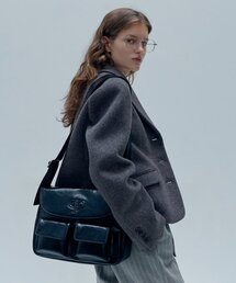 CHRISTINE PROJECT（クリスティンプロジェクト）の「POST POCKET BAG(BLACK PEPPER)（メッセンジャーバッグ・レディース）」
