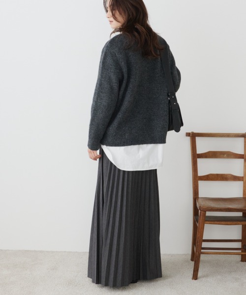 Libra Cue(リブラ キュー)の「プリーツフレアスカート(スカート・レディース・アイボリー/グレー/ブラック・FREE)」の17枚目の写真