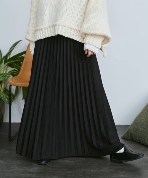 Libra Cue(リブラ キュー)の「プリーツフレアスカート(スカート・レディース・アイボリー/グレー/ブラック・FREE)」の20枚目の写真