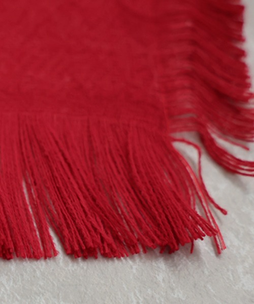 antiqua（アンティカ）の「チェック柄 2WAY ストール（ストール/ショール・レディース・ネイビー系1/レッド系その他/ブラックミックス・ONESIZE）」の8枚目の写真