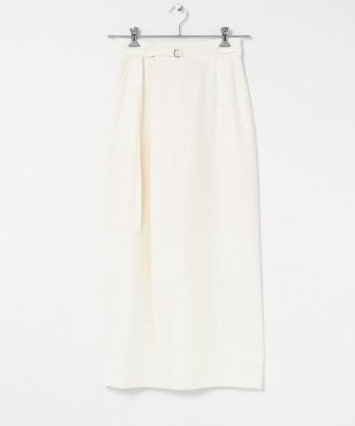 SENSE OF PLACE by URBAN RESEARCH(センスオブプレイスバイアーバンリサーチ)の「ベルトデザインペンシルスカート(スカート・レディース・アイボリー/ブラック/ベージュ・MEDIUM/SMALL)」の10枚目の写真