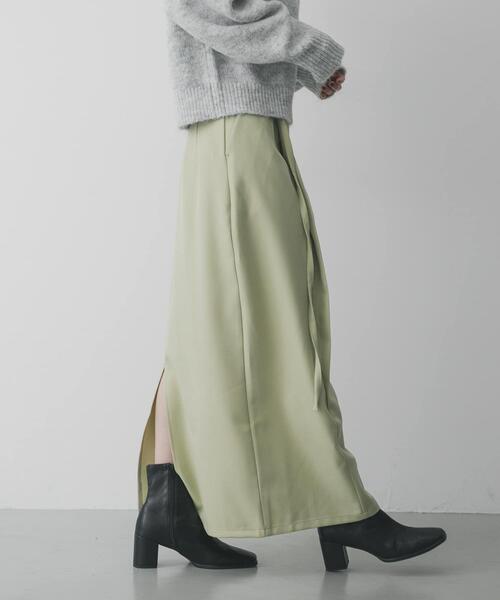 SENSE OF PLACE by URBAN RESEARCH(センスオブプレイスバイアーバンリサーチ)の「ベルトデザインペンシルスカート(スカート・レディース・アイボリー/ブラック/ベージュ・MEDIUM/SMALL)」の15枚目の写真