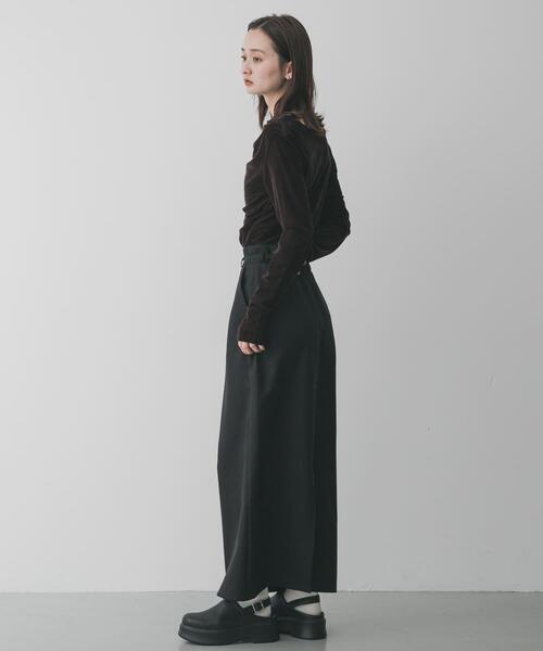 SENSE OF PLACE by URBAN RESEARCH（センスオブプレイスバイアーバンリサーチ）の「ベルトデザインペンシルスカート（スカート・レディース・アイボリー/ブラック/ベージュ・MEDIUM/SMALL）」の4枚目の写真