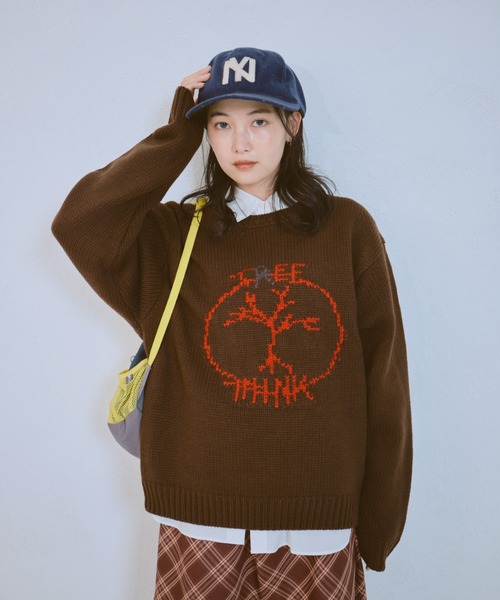 common gull products.(コモンガルプロダクツ)の「長袖ニット(ニット/セーター・レディース・グレー・SMALL)」の1枚目の写真