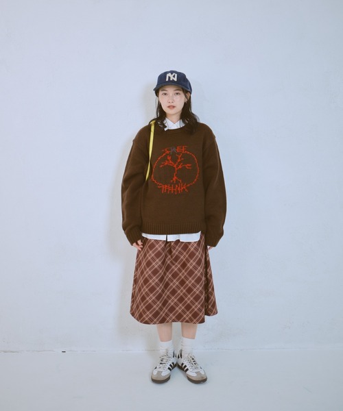 common gull products.(コモンガルプロダクツ)の「長袖ニット(ニット/セーター・レディース・グレー・SMALL)」の7枚目の写真