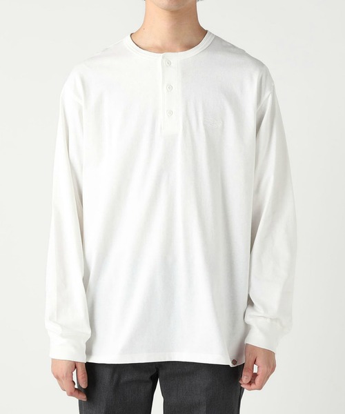 Dickies(ディッキーズ)の「Dickies/ディッキーズ ヘンリーネック エンブレムTシャツ/半袖Tシャツ(Tシャツ/カットソー・メンズ・ダークブラウン/ホワイト/ブラック・X-LARGE/LARGE/MEDIUM)」の16枚目の写真