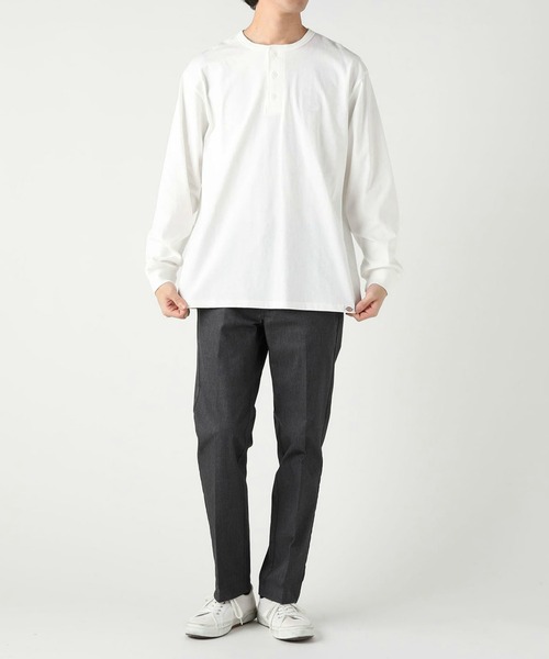 Dickies(ディッキーズ)の「Dickies/ディッキーズ ヘンリーネック エンブレムTシャツ/半袖Tシャツ(Tシャツ/カットソー・メンズ・ダークブラウン/ホワイト/ブラック・X-LARGE/LARGE/MEDIUM)」の21枚目の写真