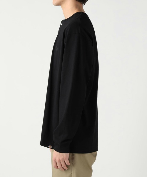 Dickies(ディッキーズ)の「Dickies/ディッキーズ ヘンリーネック エンブレムTシャツ/半袖Tシャツ(Tシャツ/カットソー・メンズ・ダークブラウン/ホワイト/ブラック・X-LARGE/LARGE/MEDIUM)」の10枚目の写真
