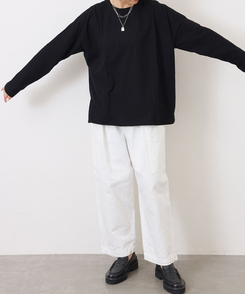 JOURNAL STANDARD LUXE（ジャーナルスタンダード　ラックス）の「ジャージ プル（Tシャツ/カットソー・レディース・グレー/ブラック/ホワイト・FREE）」の4枚目の写真