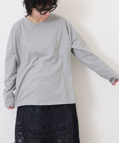 JOURNAL STANDARD LUXE（ジャーナルスタンダード　ラックス）の「ジャージ プル（Tシャツ/カットソー・レディース・グレー/ブラック/ホワイト・FREE）」の6枚目の写真