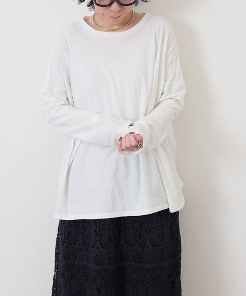 JOURNAL STANDARD LUXE（ジャーナルスタンダード　ラックス）の「ジャージ プル（Tシャツ/カットソー・レディース・グレー/ブラック/ホワイト・FREE）」の7枚目の写真