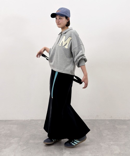 niko and...（ニコアンド）の「[MODE NORM CORE] サス付きナロースカートアソート（スカート・レディース・キャメル/ライトグレー/ネイビー・LARGE/MEDIUM）」の16枚目の写真