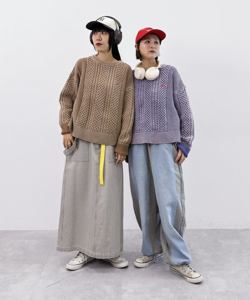 niko and...（ニコアンド）の「[MODE NORM CORE] サス付きナロースカートアソート（スカート・レディース・キャメル/ライトグレー/ネイビー・LARGE/MEDIUM）」の5枚目の写真