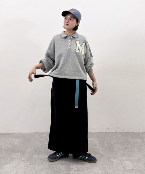 niko and...（ニコアンド）の「[MODE NORM CORE] サス付きナロースカートアソート（スカート・レディース・キャメル/ライトグレー/ネイビー・LARGE/MEDIUM）」の14枚目の写真