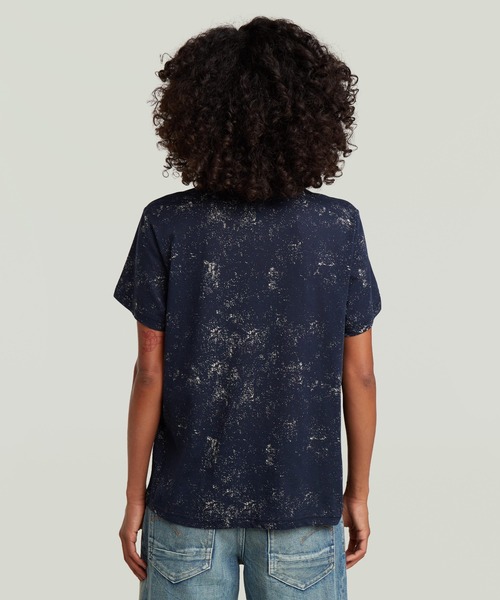 G-STAR（ジースター）の「Allover Print T-Shirt/総柄プリントレギュラーフィットクルーネックTシャツ（Tシャツ/カットソー・レディース・ブラック系その他/ブルー系その他・X-SMALL/SMALL/MEDIUM）」の7枚目の写真