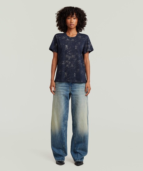 G-STAR（ジースター）の「Allover Print T-Shirt/総柄プリントレギュラーフィットクルーネックTシャツ（Tシャツ/カットソー・レディース・ブラック系その他/ブルー系その他・X-SMALL/SMALL/MEDIUM）」の8枚目の写真