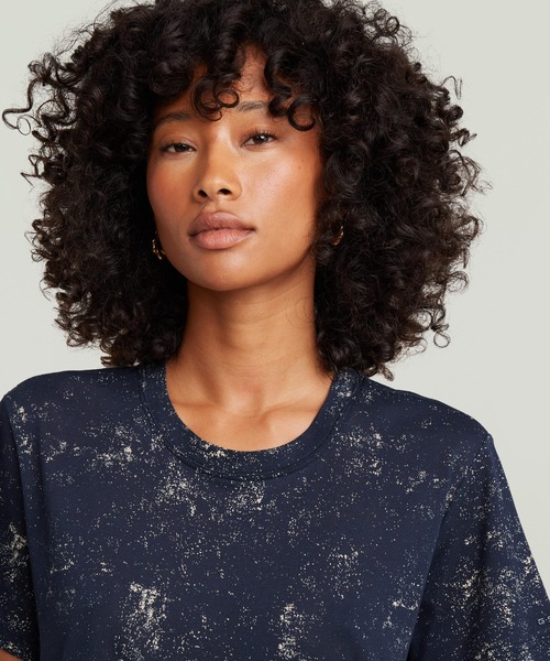 G-STAR（ジースター）の「Allover Print T-Shirt/総柄プリントレギュラーフィットクルーネックTシャツ（Tシャツ/カットソー・レディース・ブラック系その他/ブルー系その他・X-SMALL/SMALL/MEDIUM）」の9枚目の写真