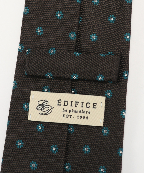 EDIFICE（エディフィス）の「PB バスケットフラワーコモンタイ（ネクタイ・メンズ・チョコ・FREE）」の4枚目の写真