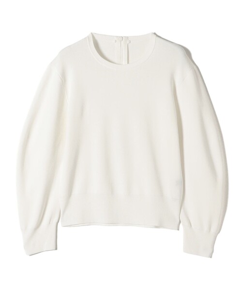 SHIPS Primary Navy Label:〈手洗い可能〉シルク混 レース 襟 プル