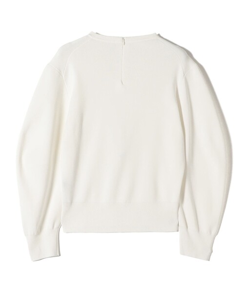 SHIPS(シップス)の「SHIPS Primary Navy Label:〈手洗い可能〉シルク混 レース 襟 プルオーバー(ニット/セーター・レディース・オフホワイト/ネイビー・ONE SIZE)」の5枚目の写真