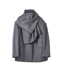 Knuth Marf（クヌースマーフ）の「muffler overlay jacket(unisex)（テーラードジャケット）」