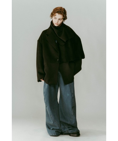 muffler overlay jacket(unisex)（テーラードジャケット）｜Knuth Marf