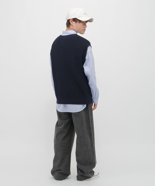 GLOBAL WORK（グローバルワーク）の「2SET＊ベスト＊シャツ/AND YUA ANY/633845（シャツ/ブラウス・キッズ・オフホワイト/ブルー・SMALL/MEDIUM/LARGE）」の12枚目の写真