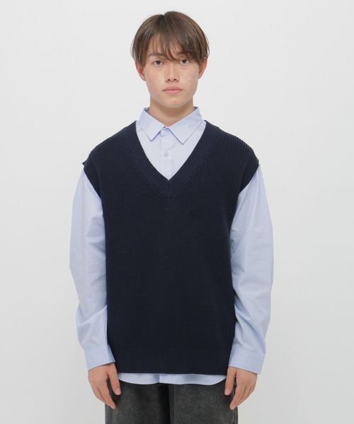 GLOBAL WORK（グローバルワーク）の「2SET＊ベスト＊シャツ/AND YUA ANY/633845（シャツ/ブラウス・キッズ・オフホワイト/ブルー・SMALL/MEDIUM/LARGE）」の16枚目の写真