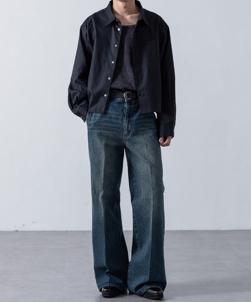 CLEL（クレイル）の「【CLEL】Royal Oxford Cropped Shirt / ロイヤル
