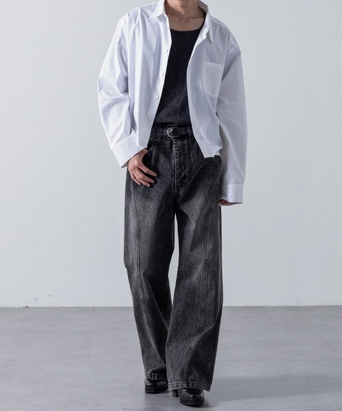 CLEL（クレイル）の「【CLEL】Royal Oxford Cropped Shirt / ロイヤル