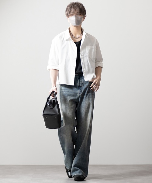 CLEL（クレイル）の「【CLEL】Royal Oxford Cropped Shirt / ロイヤル