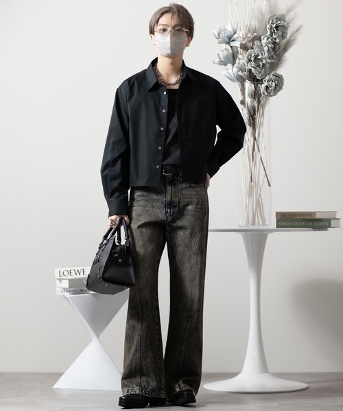 CLEL（クレイル）の「【CLEL】Royal Oxford Cropped Shirt / ロイヤル