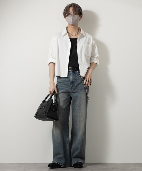 CLEL(クレイル)の「【CLEL】Royal Oxford Cropped Shirt / ロイヤル CLEL(クレイル)の「【CLEL】Royal Oxford Cropped Shirt / ロイヤル