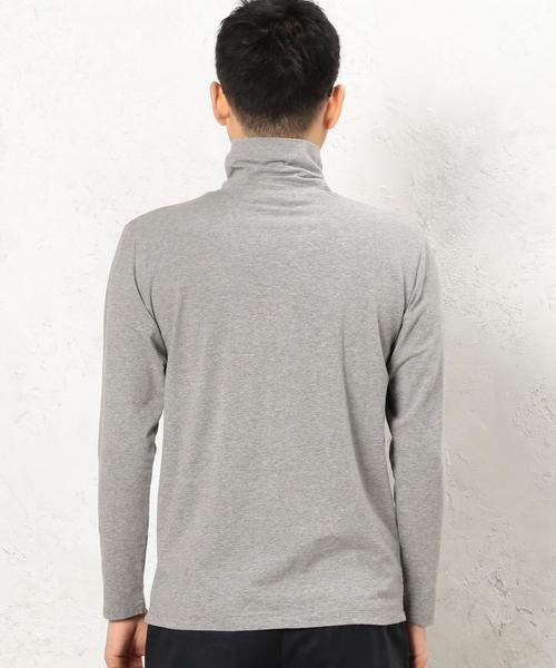 green label relaxing(グリーンレーベルリラクシング)の「KC SUPIMA タートルネック カットソー L/S◆(Tシャツ/カットソー・メンズ・グレー/ホワイト・LARGE/MEDIUM/SMALL)」の6枚目の写真