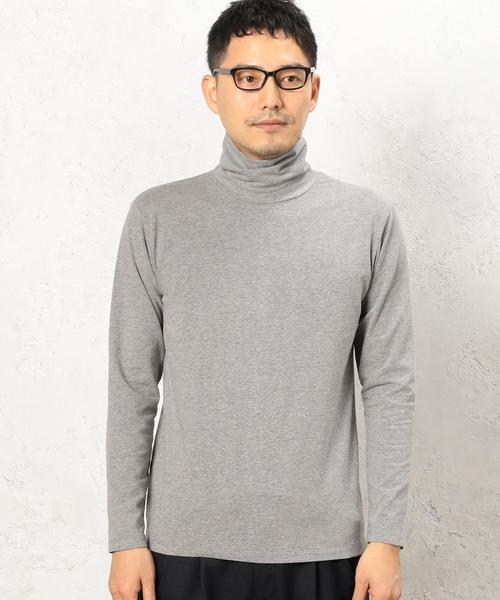 green label relaxing(グリーンレーベルリラクシング)の「KC SUPIMA タートルネック カットソー L/S◆(Tシャツ/カットソー・メンズ・グレー/ホワイト・LARGE/MEDIUM/SMALL)」の7枚目の写真