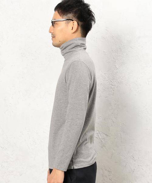 green label relaxing(グリーンレーベルリラクシング)の「KC SUPIMA タートルネック カットソー L/S◆(Tシャツ/カットソー・メンズ・グレー/ホワイト・LARGE/MEDIUM/SMALL)」の8枚目の写真