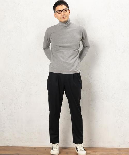 green label relaxing(グリーンレーベルリラクシング)の「KC SUPIMA タートルネック カットソー L/S◆(Tシャツ/カットソー・メンズ・グレー/ホワイト・LARGE/MEDIUM/SMALL)」の9枚目の写真