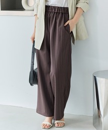 LAVEANGE | 【洗える】ウエストシャーリングピンストライプパンツ(その他パンツ)