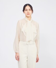 EPOCA（エポカ）の「シアークロス フリルブラウス（シャツ/ブラウス）」