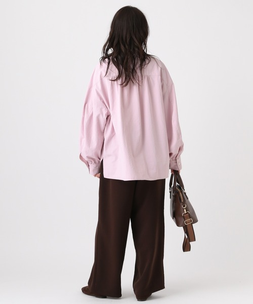 Elura（エルーラ）の「アイロンいらずレギュラーシャツ/634737（シャツ/ブラウス・レディース・ダークブラウン/オフホワイト/ブラウン/ライトブルー/ライトピンク/キャメル・FREE）」の13枚目の写真