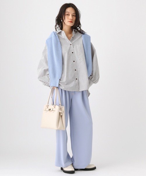 Elura（エルーラ）の「アイロンいらずレギュラーシャツ/634737（シャツ/ブラウス・レディース・ダークブラウン/オフホワイト/ブラウン/ライトブルー/ライトピンク/キャメル・FREE）」の19枚目の写真