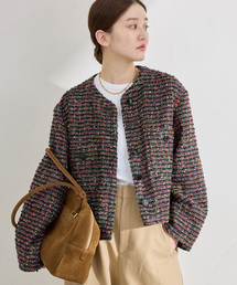 IENA｜イエナのノーカラージャケット（ピンク/桃色系）通販 - ZOZOTOWN