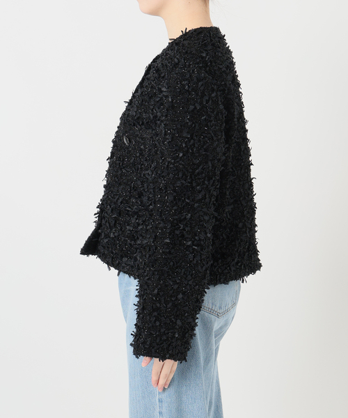 ファンシーツイードジャケット（ノーカラージャケット）｜IENA（イエナ