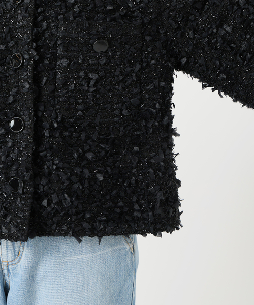 ファンシーツイードジャケット（ノーカラージャケット）｜IENA（イエナ